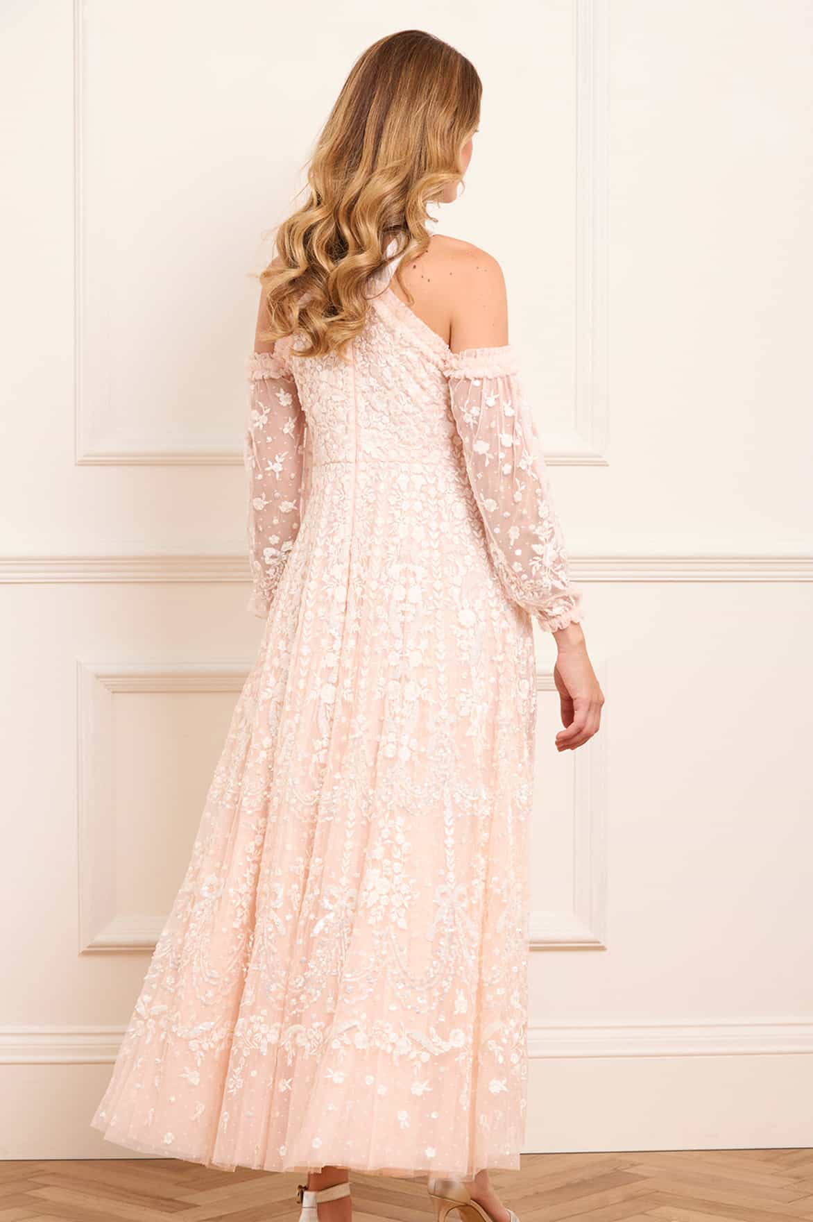 Adeline Off-Shoulder Ankle Gown