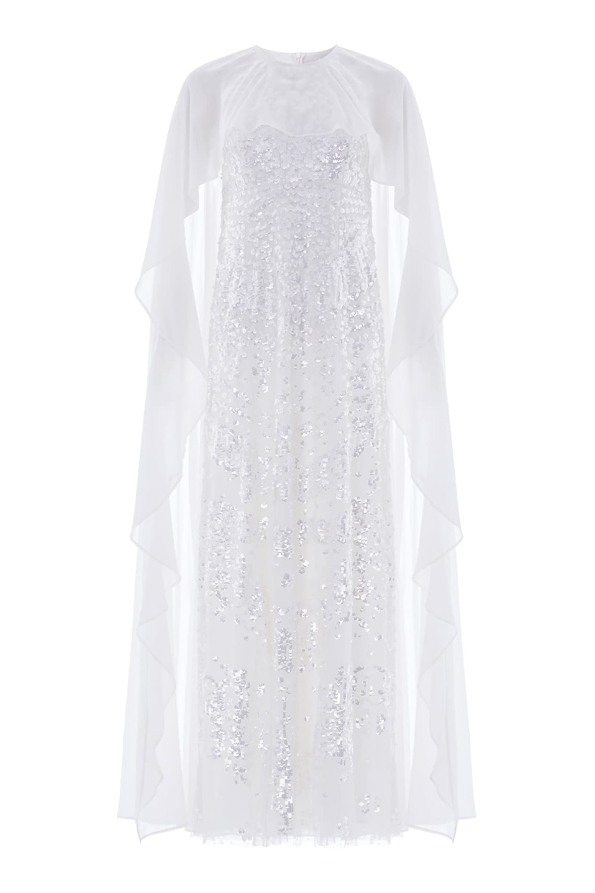 Anais Sequin Cape Gown