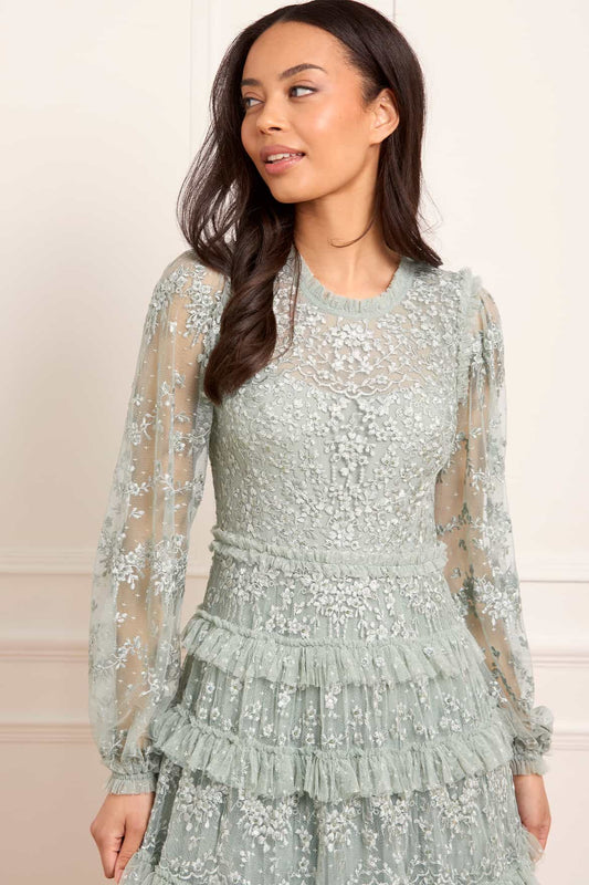 Blossom Lace Ankle Gown