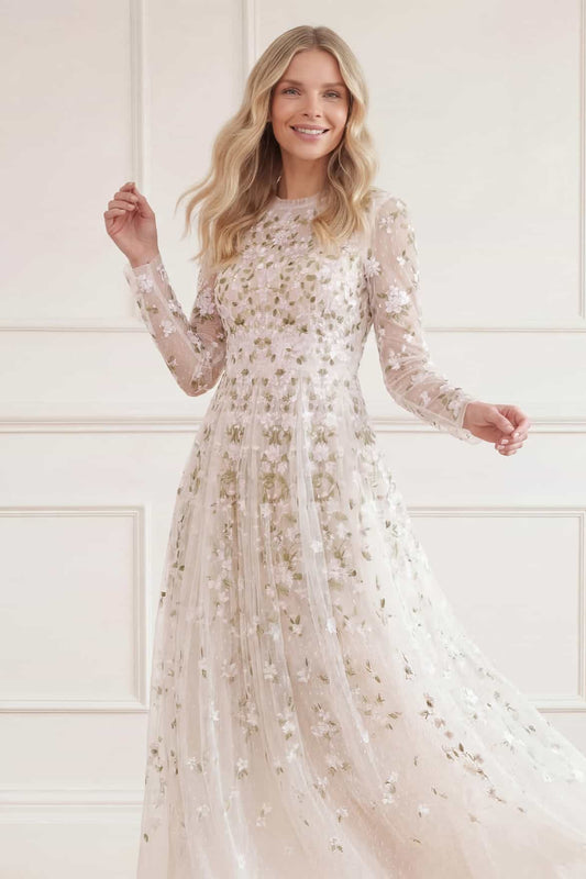 Camellia Ditsy Ankle Gown