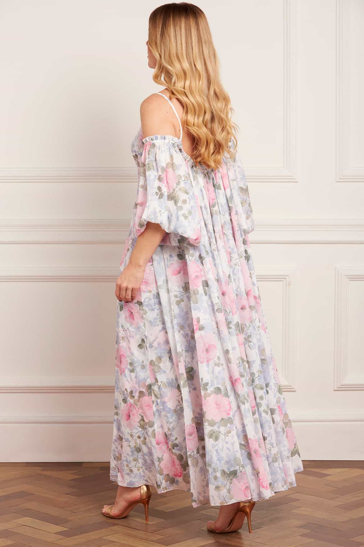 Camille's Garden Azeline Chiffon Off-Shoulder Cape