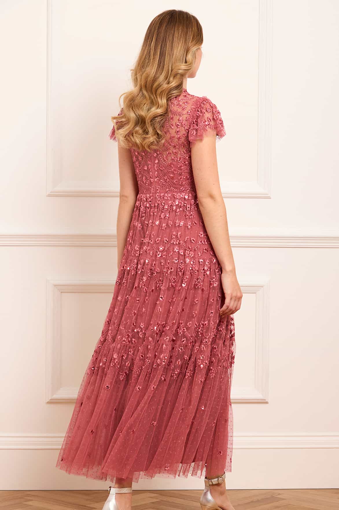 Clover Short Sleeve Ankle Gown
