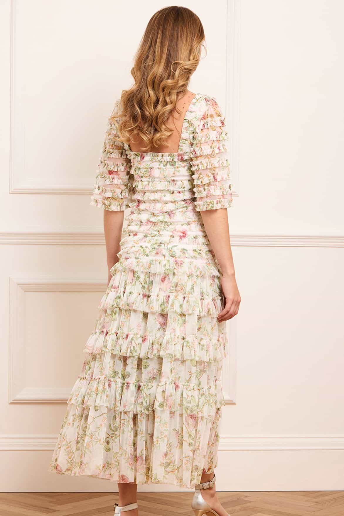 Colette's Rose Short Sleeve Ankle Gown