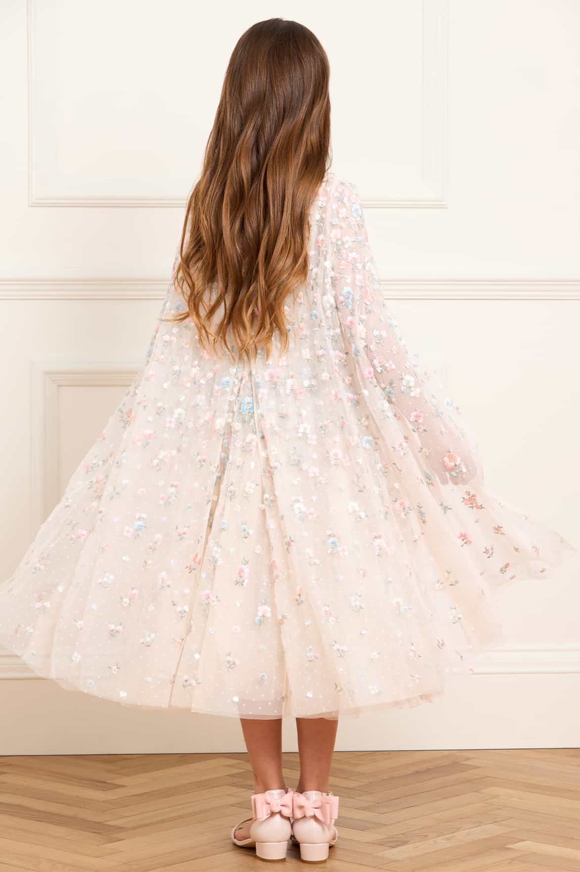 Dahlia Ditsy Cape Kids Dress
