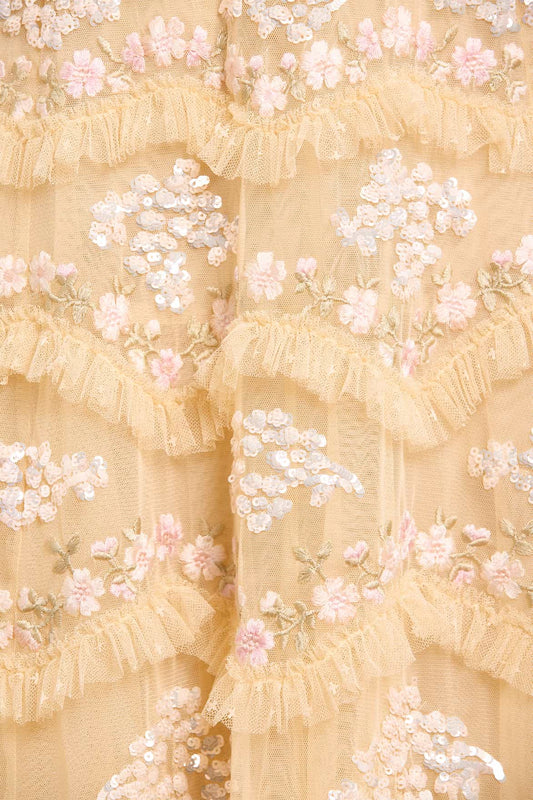 Daisy Wave Ankle Gown