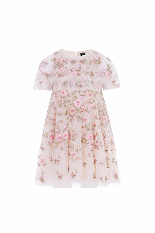 Eden Rose Cape Kids Dress