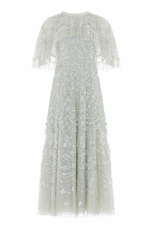 Freya Cape Ankle Gown
