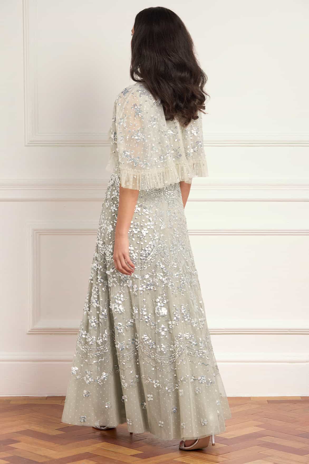 Freya Cape Ankle Gown