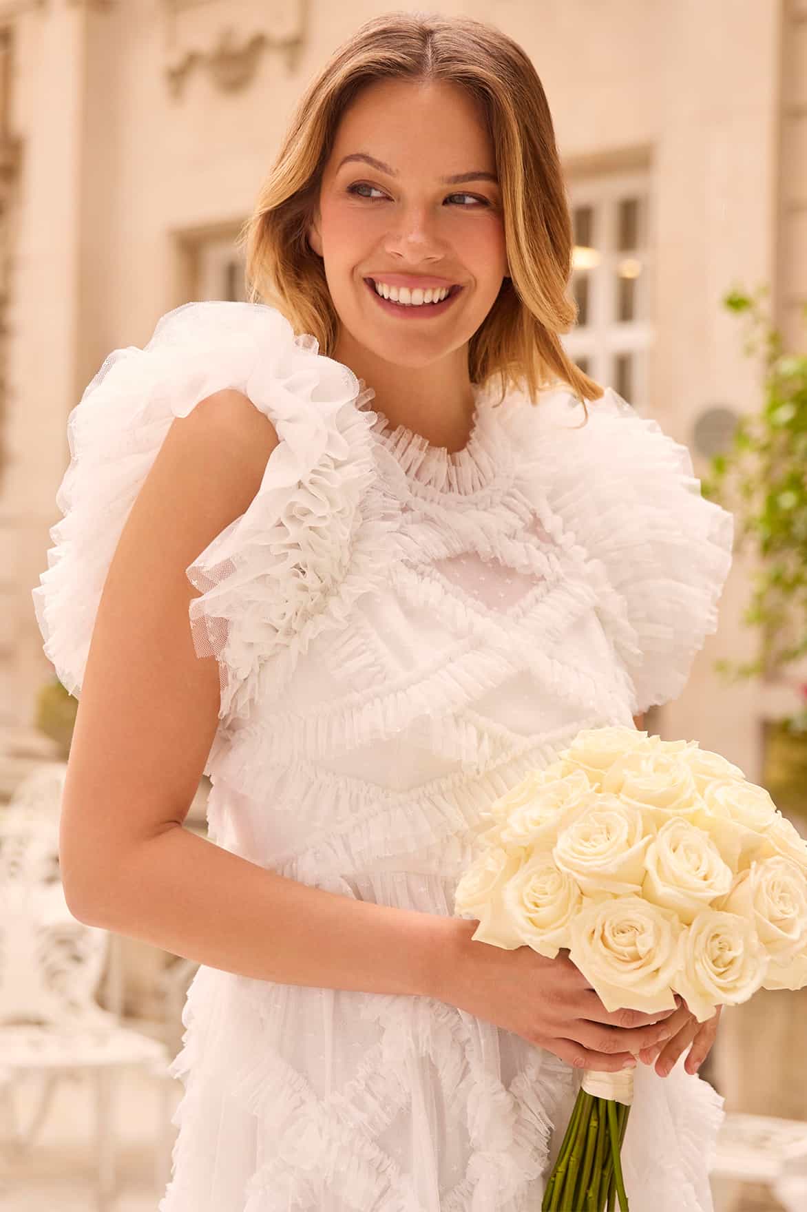 Genevieve Ruffle Gown