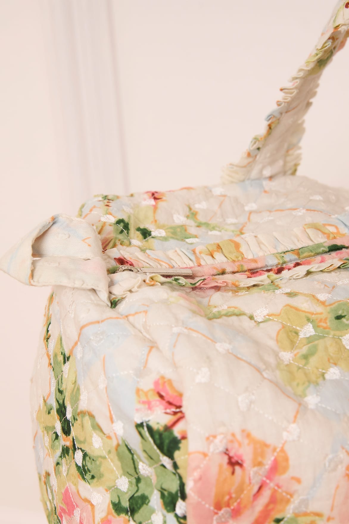 Harlequin Rose Quilted Shoulder Bag