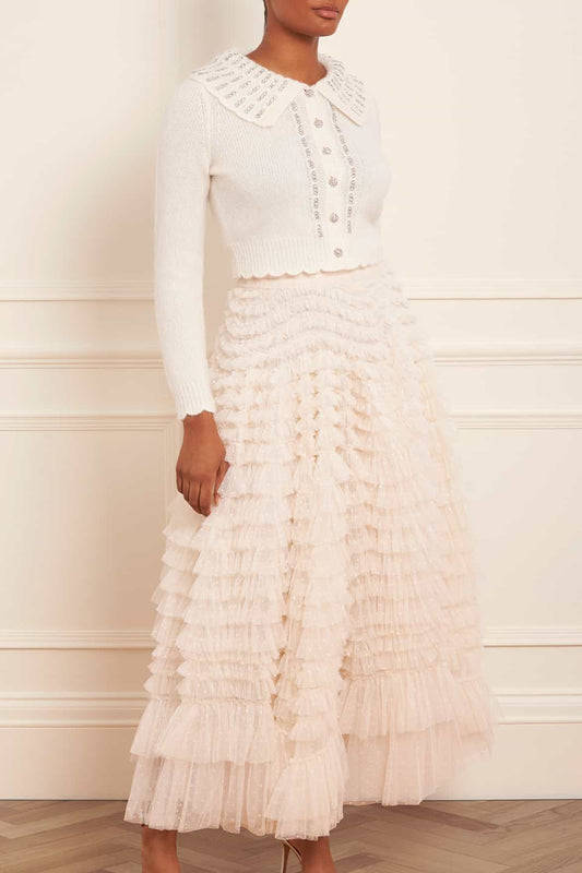 Hattie Ruffle Ankle Skirt