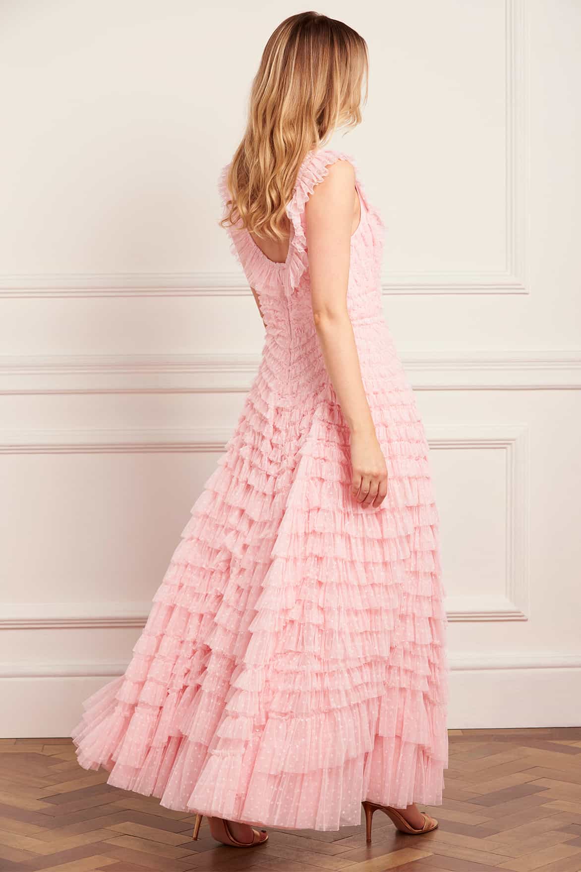 Hattie Scoop Neck Ankle Gown