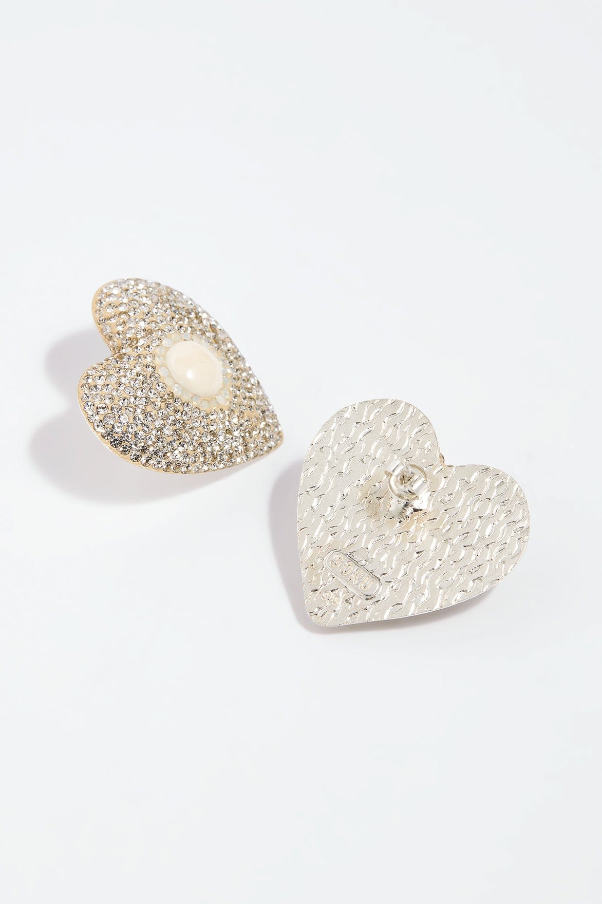 Loveheart Crystal Stud Earrings