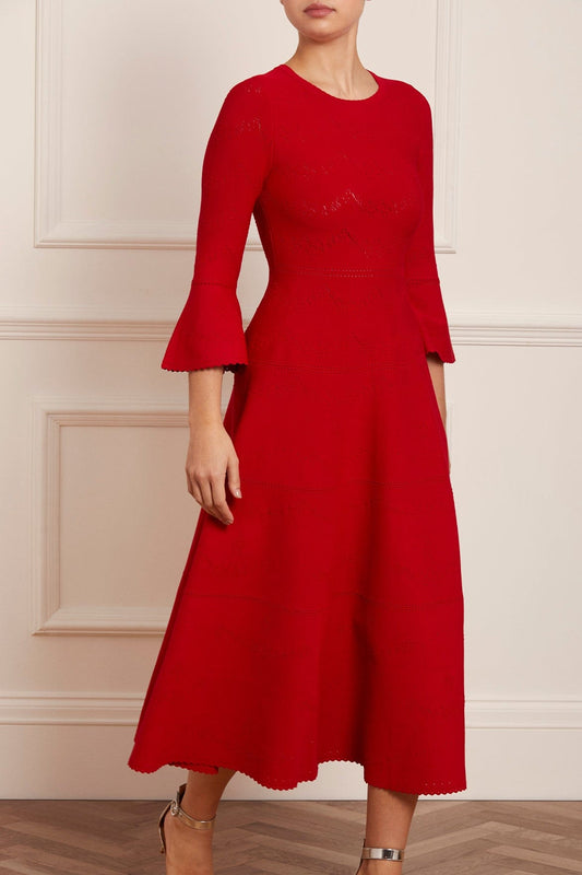 Pretty Pointelle Knit Ankle Gown