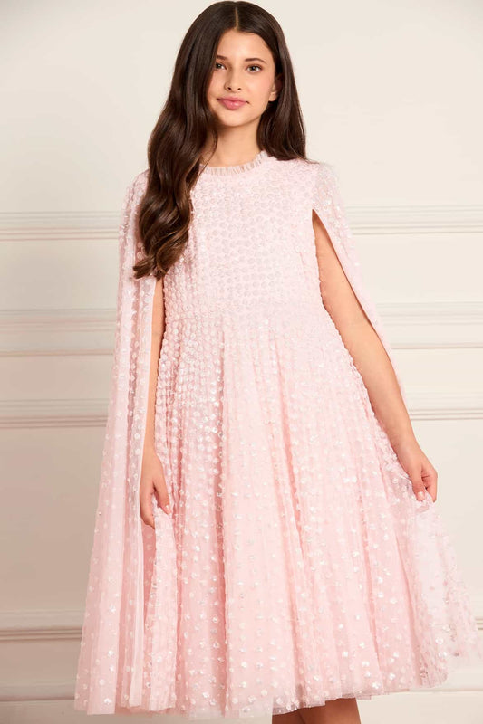 Raindrop Cape Kids Dress