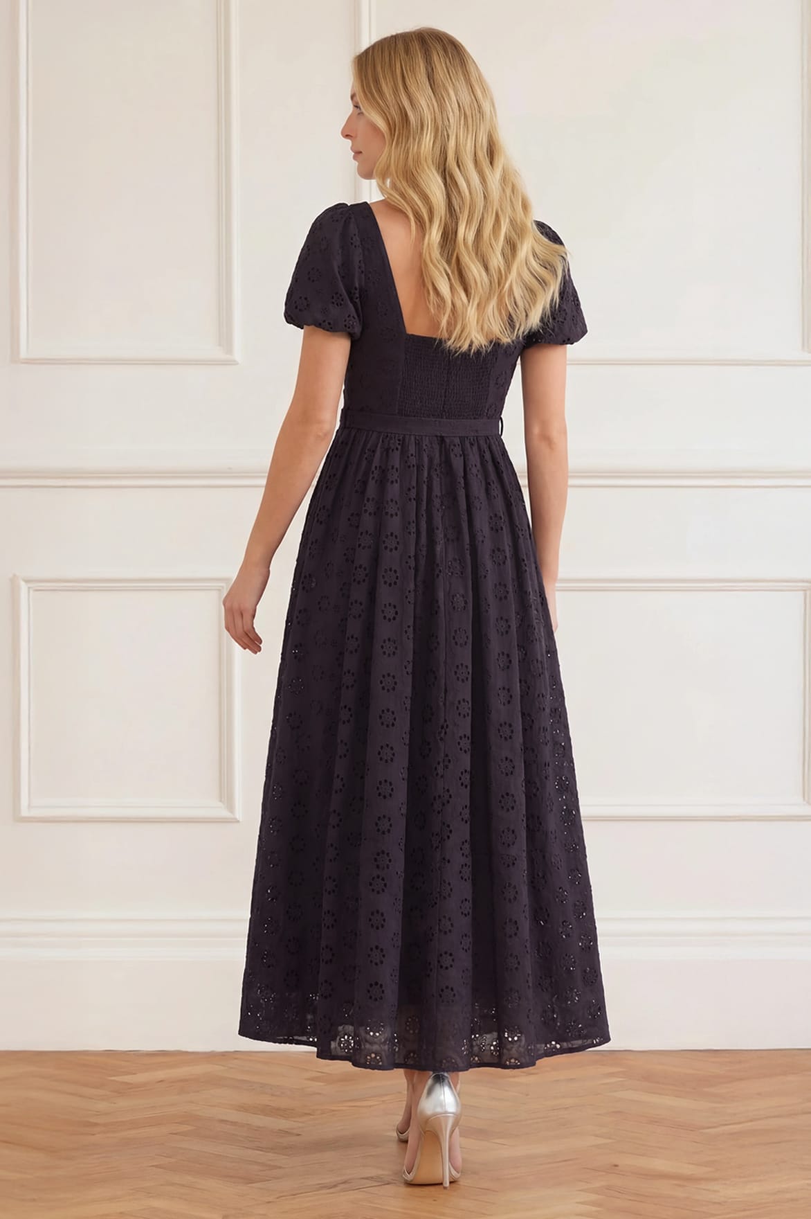 Romilly Cotton Broderie Ankle Gown