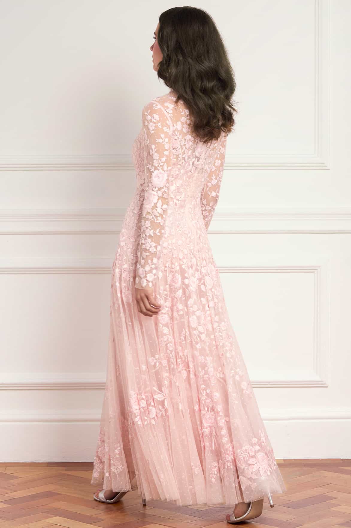 Rosa Round Neck Ankle Gown