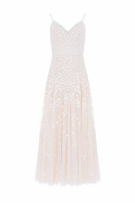 Scatter Blossom Cami Ankle Gown