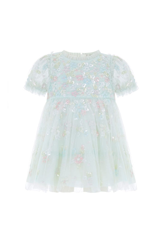 Sequin Bloom Baby Dress