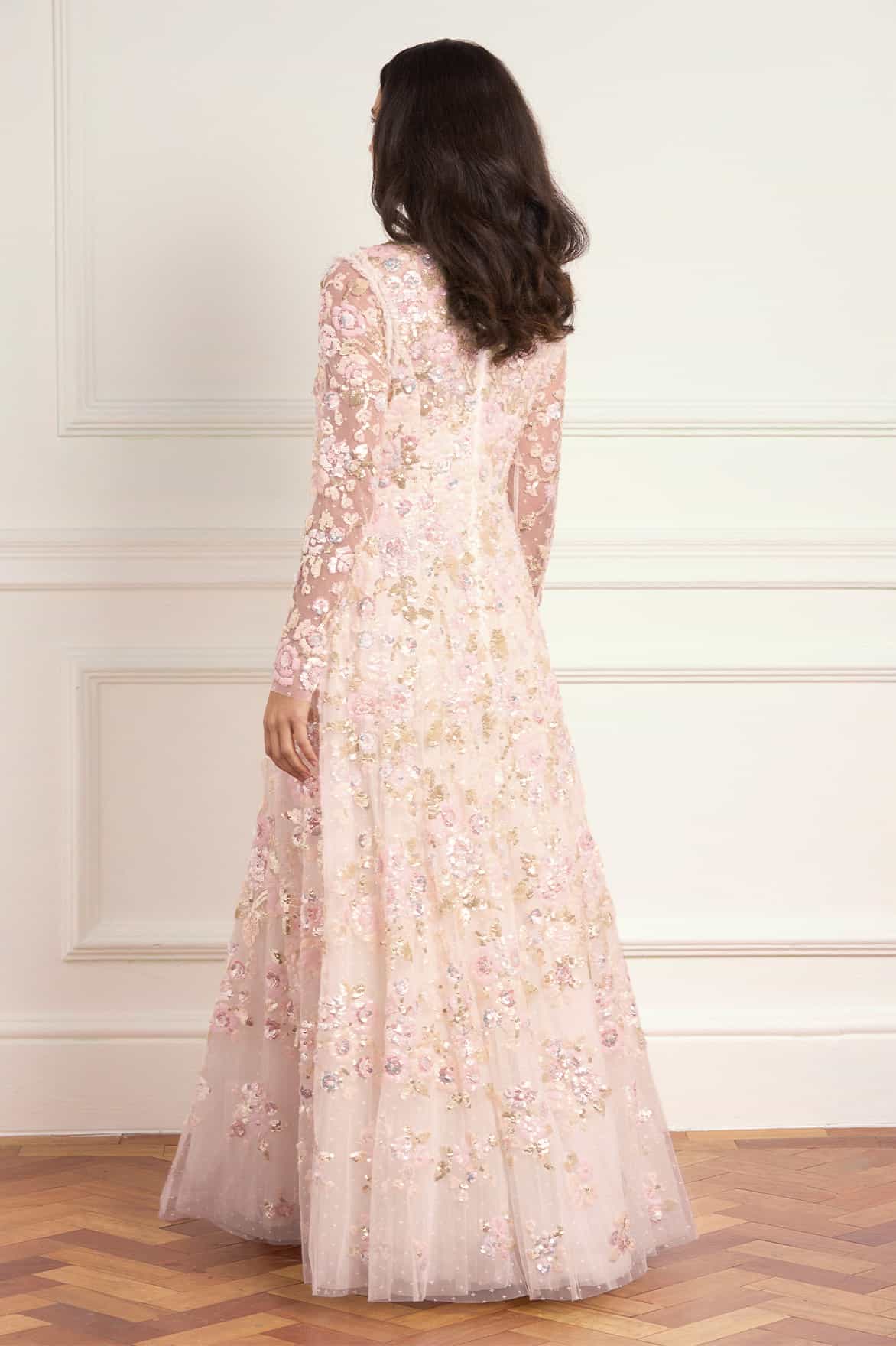 Sequin Paradise V-Neck Gown