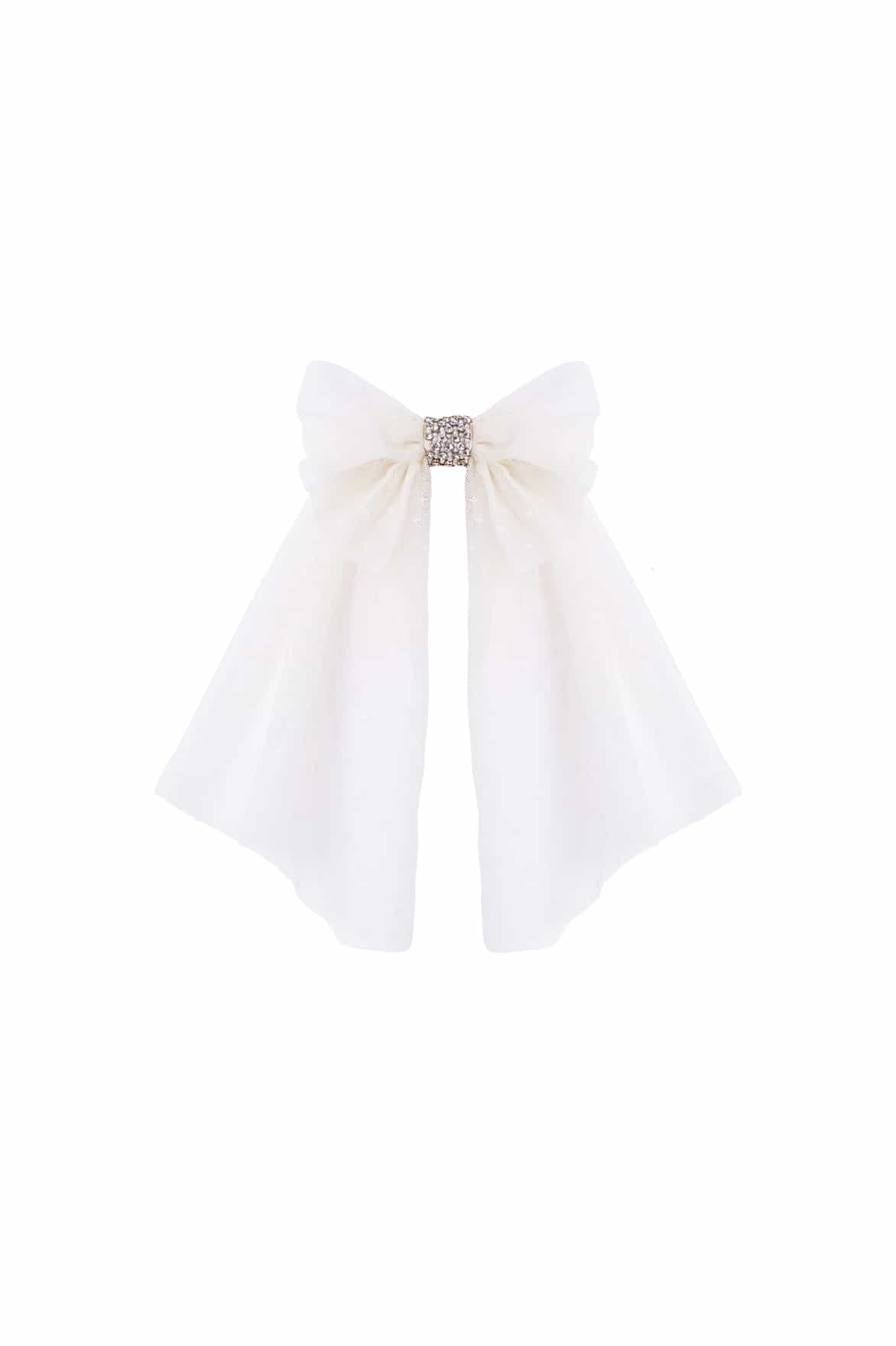 Short Tulle Hair Bow