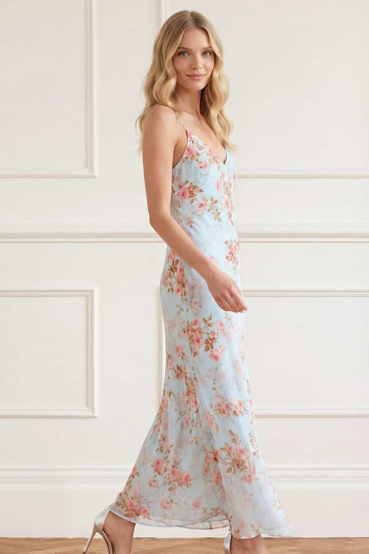 Summer's Rose Georgette Cami Gown