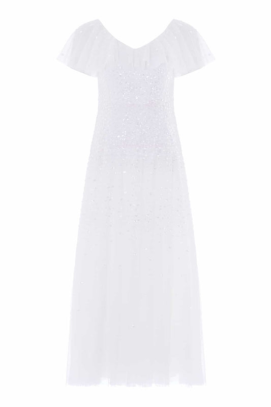 Sunrise Sequin V-Neck Ankle Gown