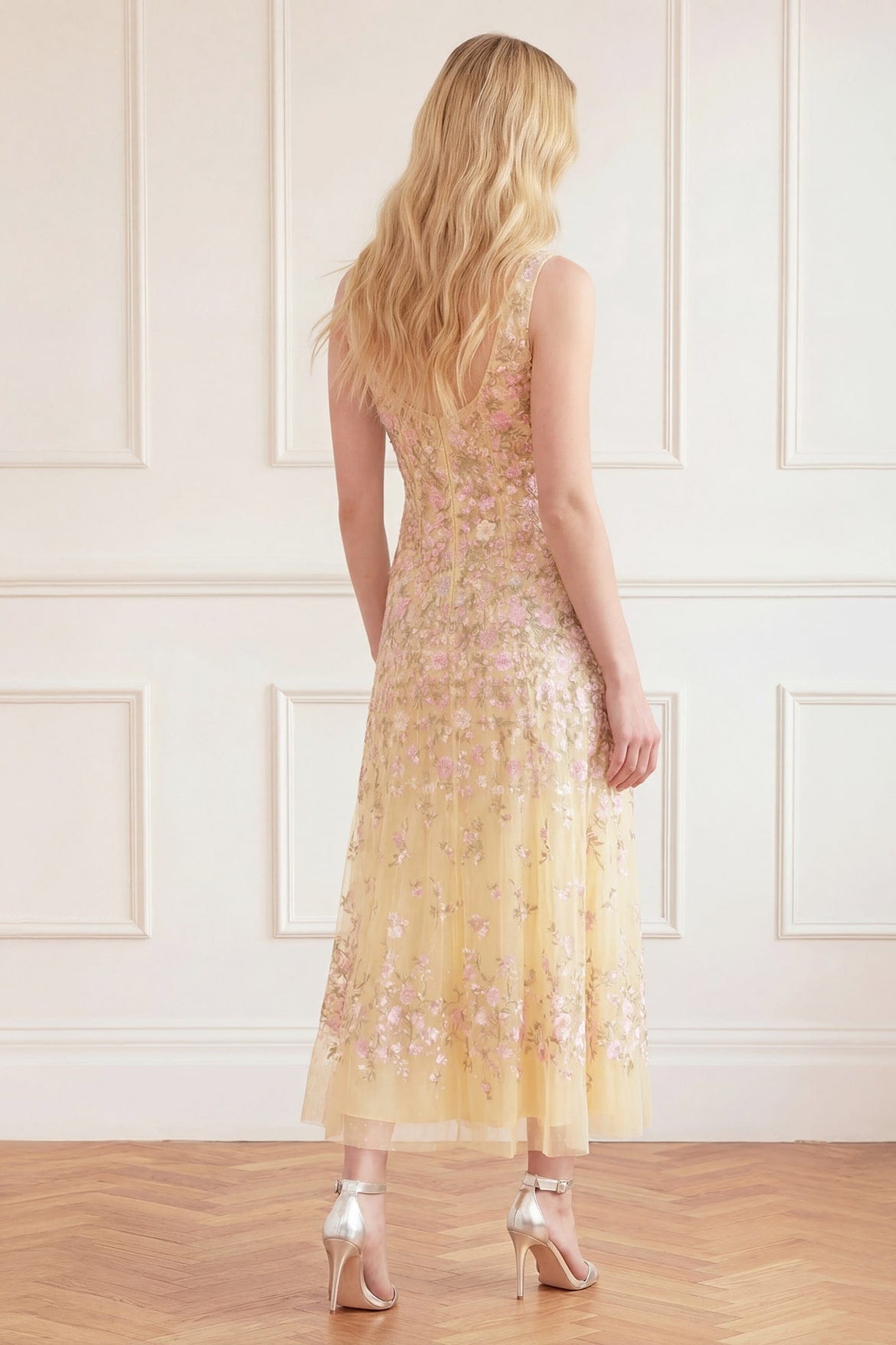 Sylvia Rose Scoop Neck Ankle Gown