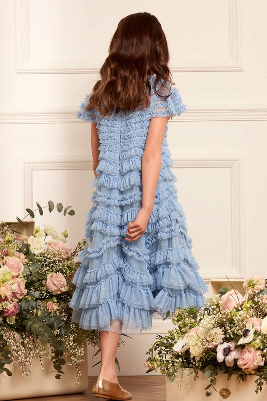 Wild Rose Ruffle Kids Dress