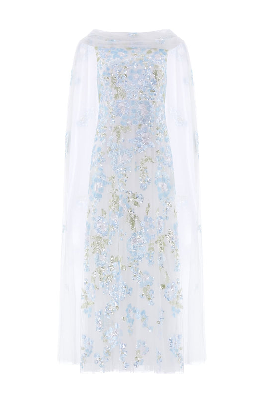 Wisteria Sequin Ankle Gown