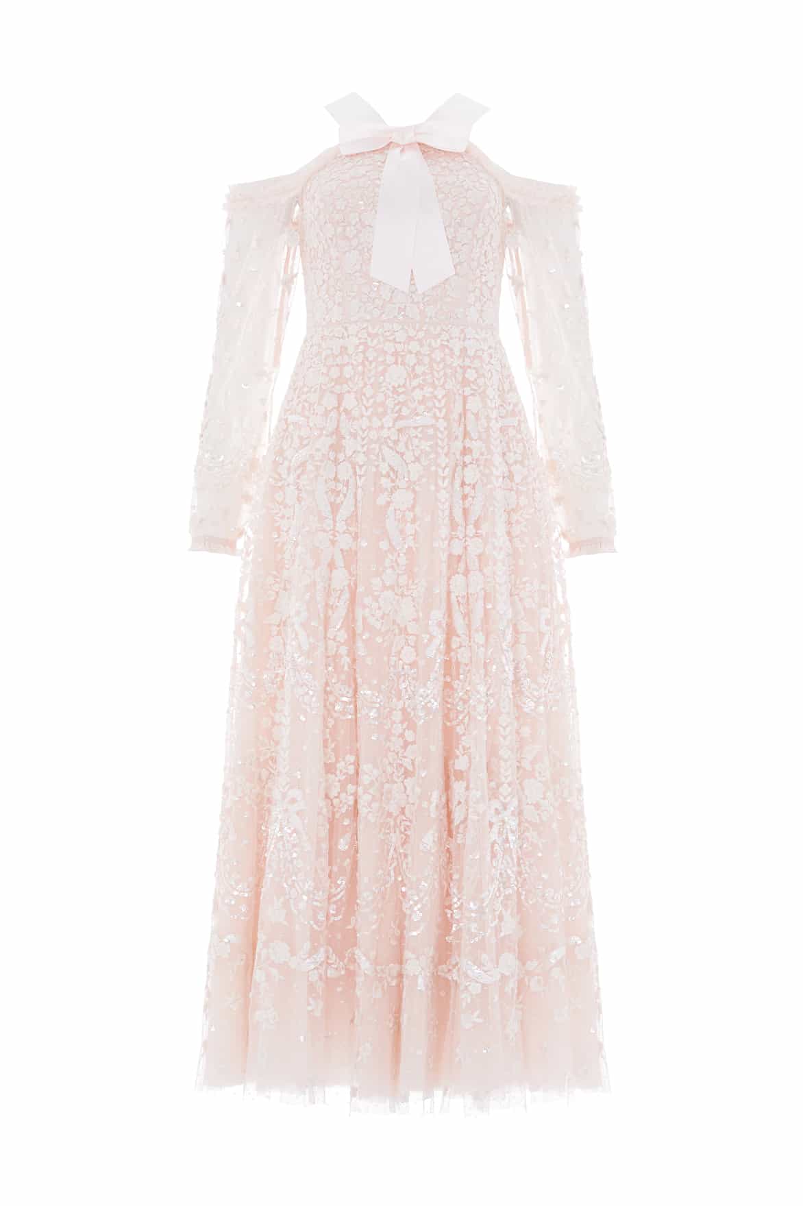 Adeline Off-Shoulder Ankle Gown