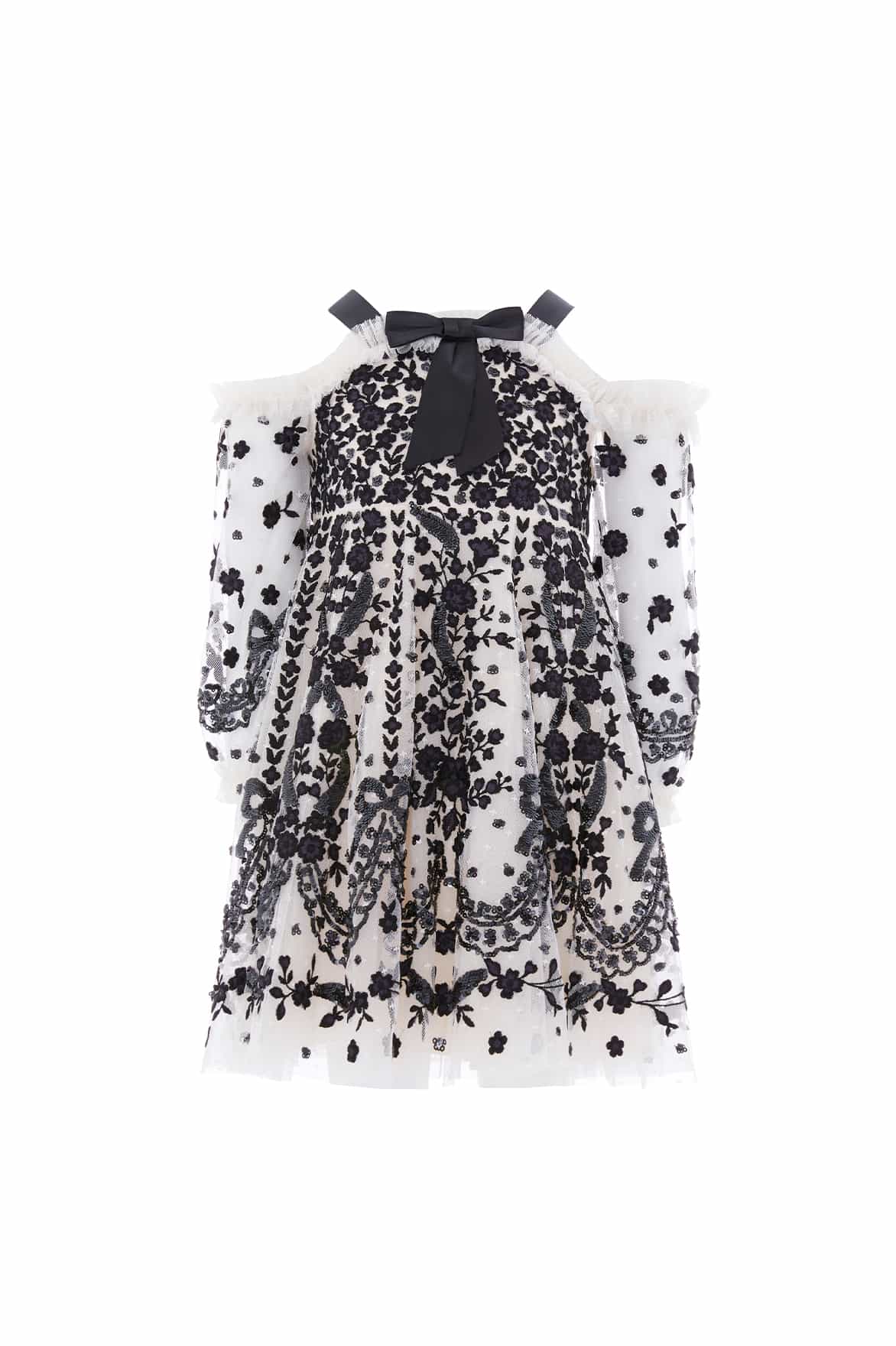 Adeline Off-Shoulder Kids Dress