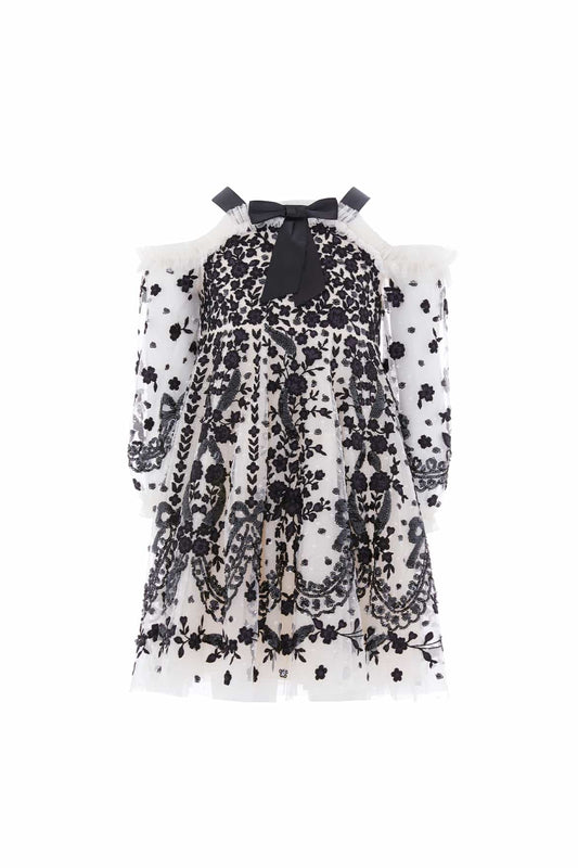 Adeline Off-Shoulder Kids Dress