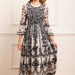 Adeline Round Neck Ankle Gown