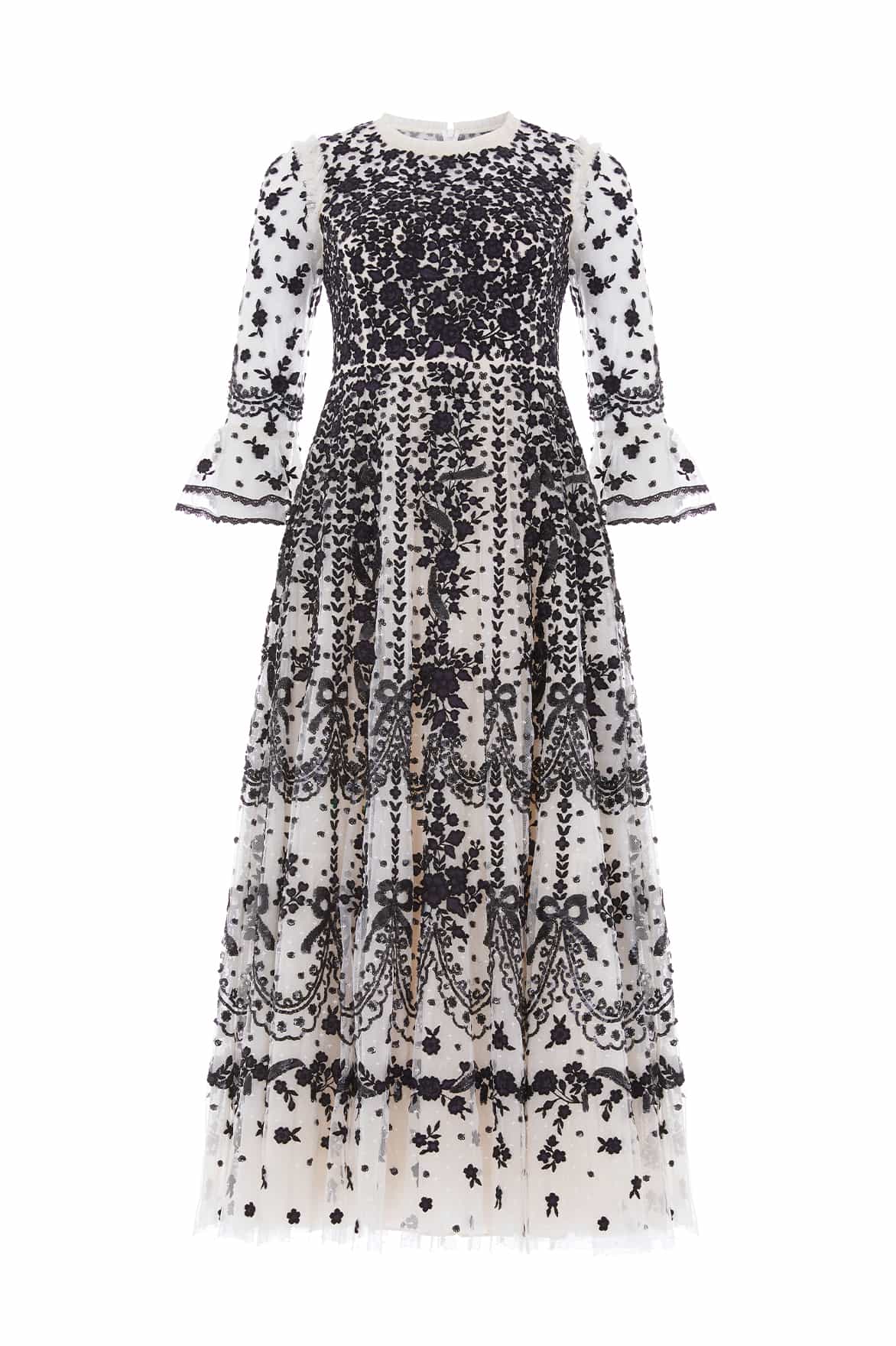 Adeline Round Neck Ankle Gown