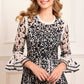Adeline Round Neck Ankle Gown
