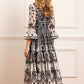 Adeline Round Neck Ankle Gown