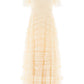 Amara Round Neck Ruffle Gown