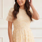 Amara Round Neck Ruffle Gown