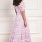 Amara Round Neck Ruffle Gown