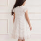 Amara Ruffle Sleeve Kids Dress