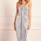 Amora Strapless Ankle Gown