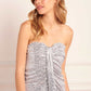 Amora Strapless Ankle Gown