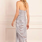 Amora Strapless Ankle Gown