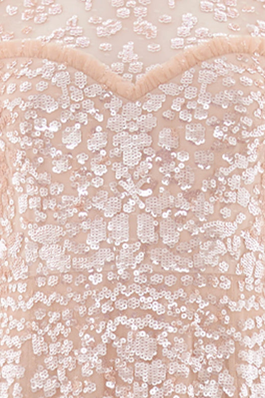 Anais Sequin Short Sleeve Gown