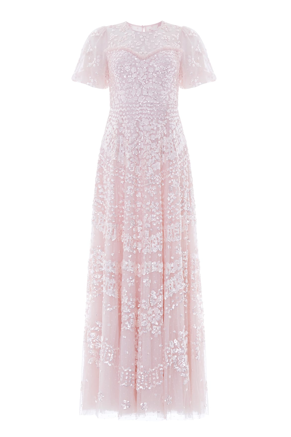 Anais Sequin Short Sleeve Gown