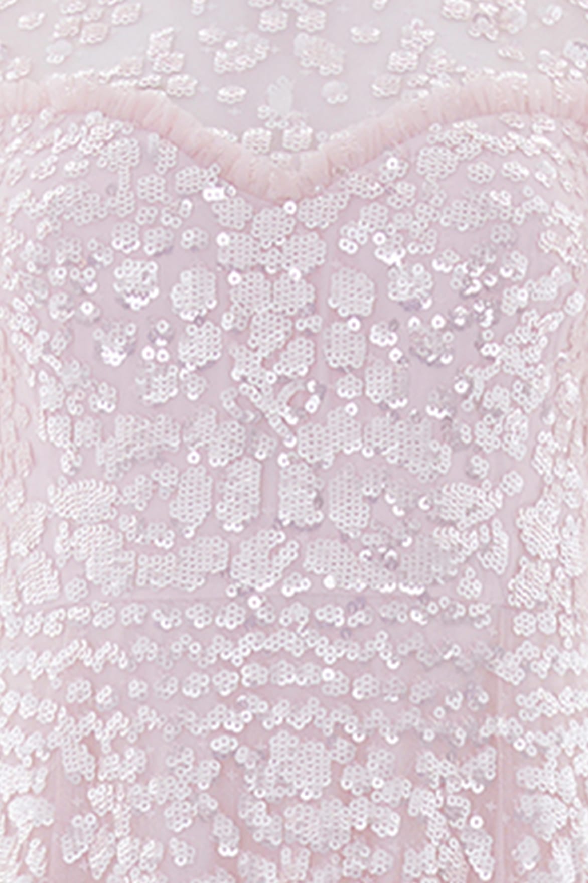 Anais Sequin Short Sleeve Gown