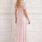 Anais Sequin Short Sleeve Gown