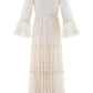 Annie Sequin Tiered Ankle Gown