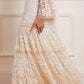 Annie Sequin Tiered Ankle Gown
